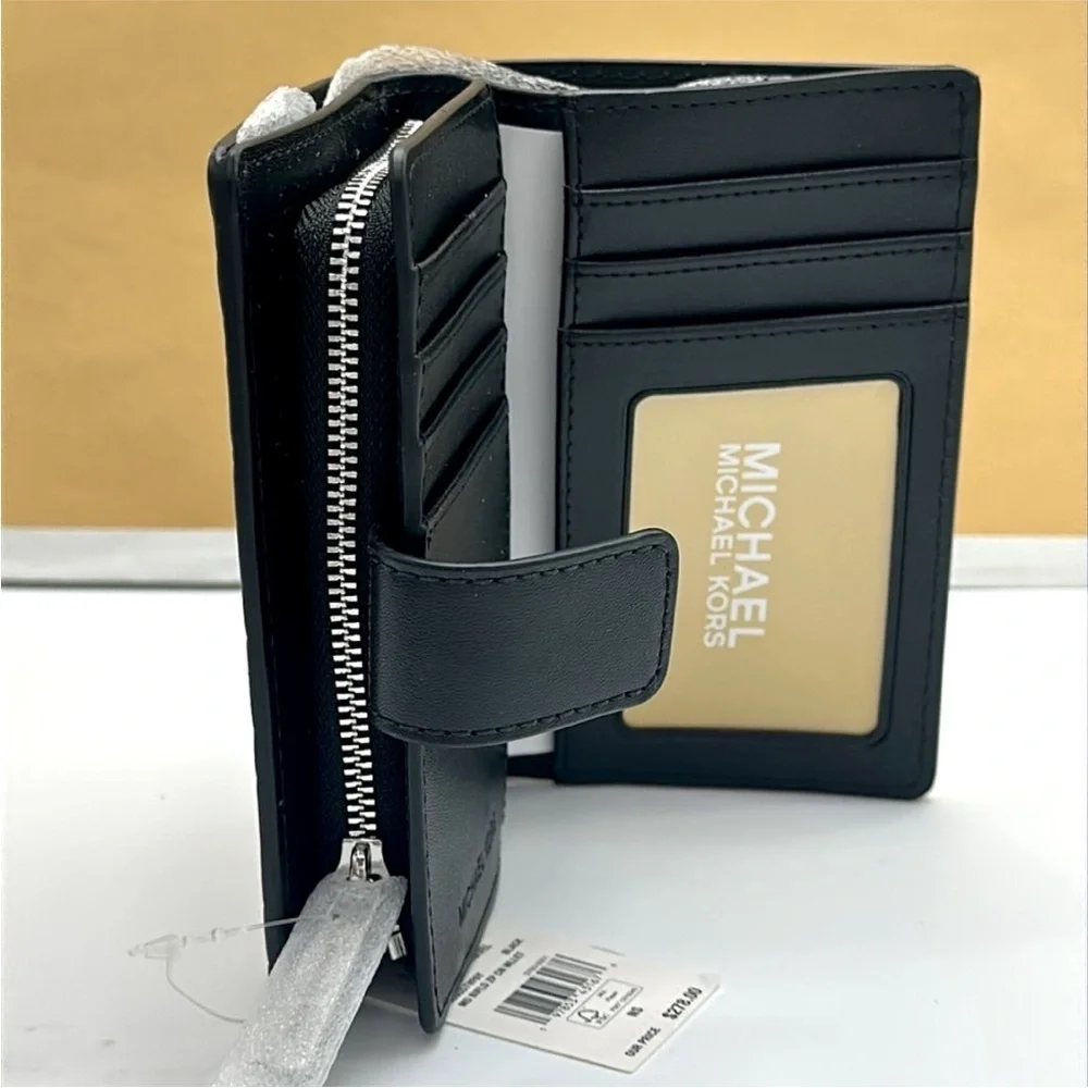 Michael Kors Black and White Floral Wallet - Picture 9 of 16